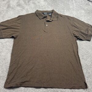Ping Collection Men's Medium Short Sleeve Polo Golf Brownish Green 100% Cotton